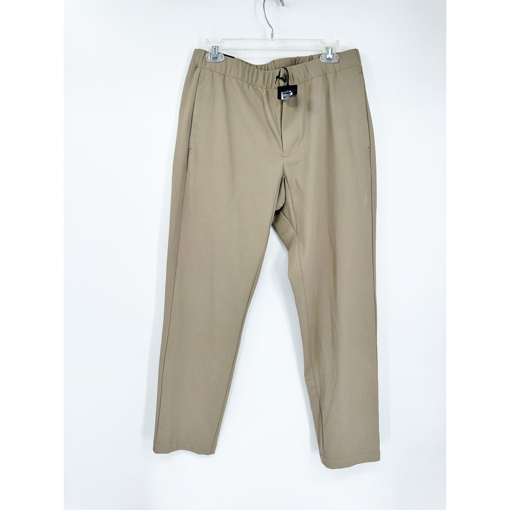 Bonobos Off Duty Pant Medium Tan Khaki Chino Elastic Waist Commuter Casual